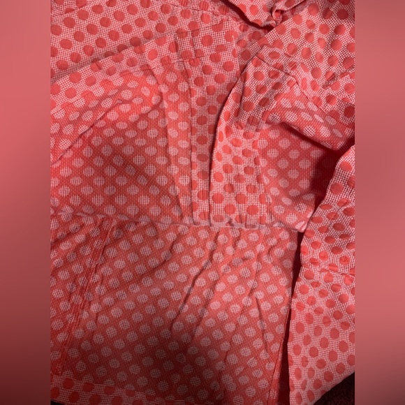 Vintage Orange Polka Dot Button Down Shirt - Picture 8 of 8